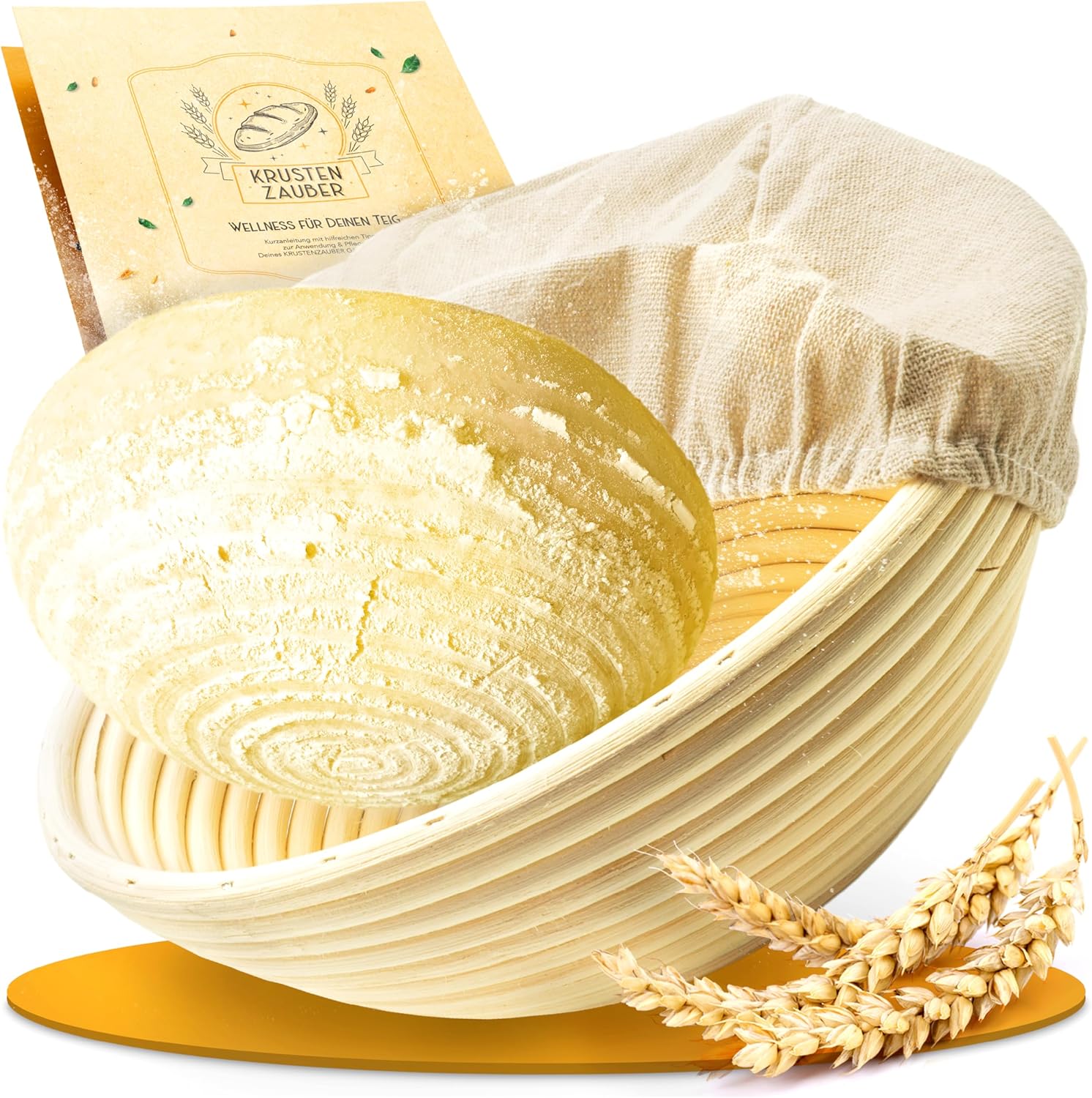 22cm Gärkorb rund inkl. Gärtuch