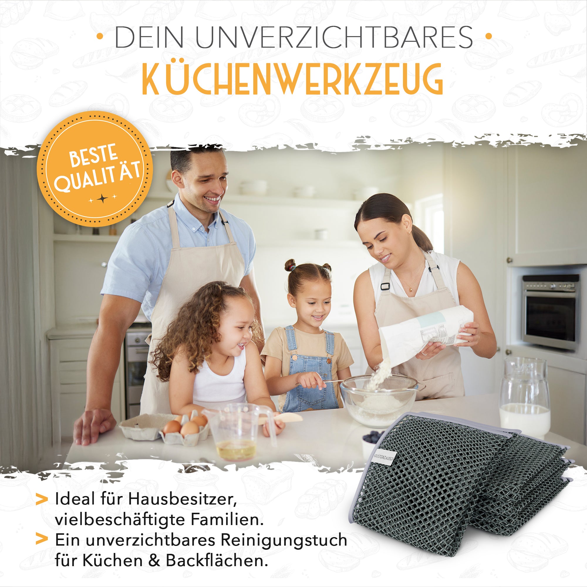 2er Set Teigreinigungstücher