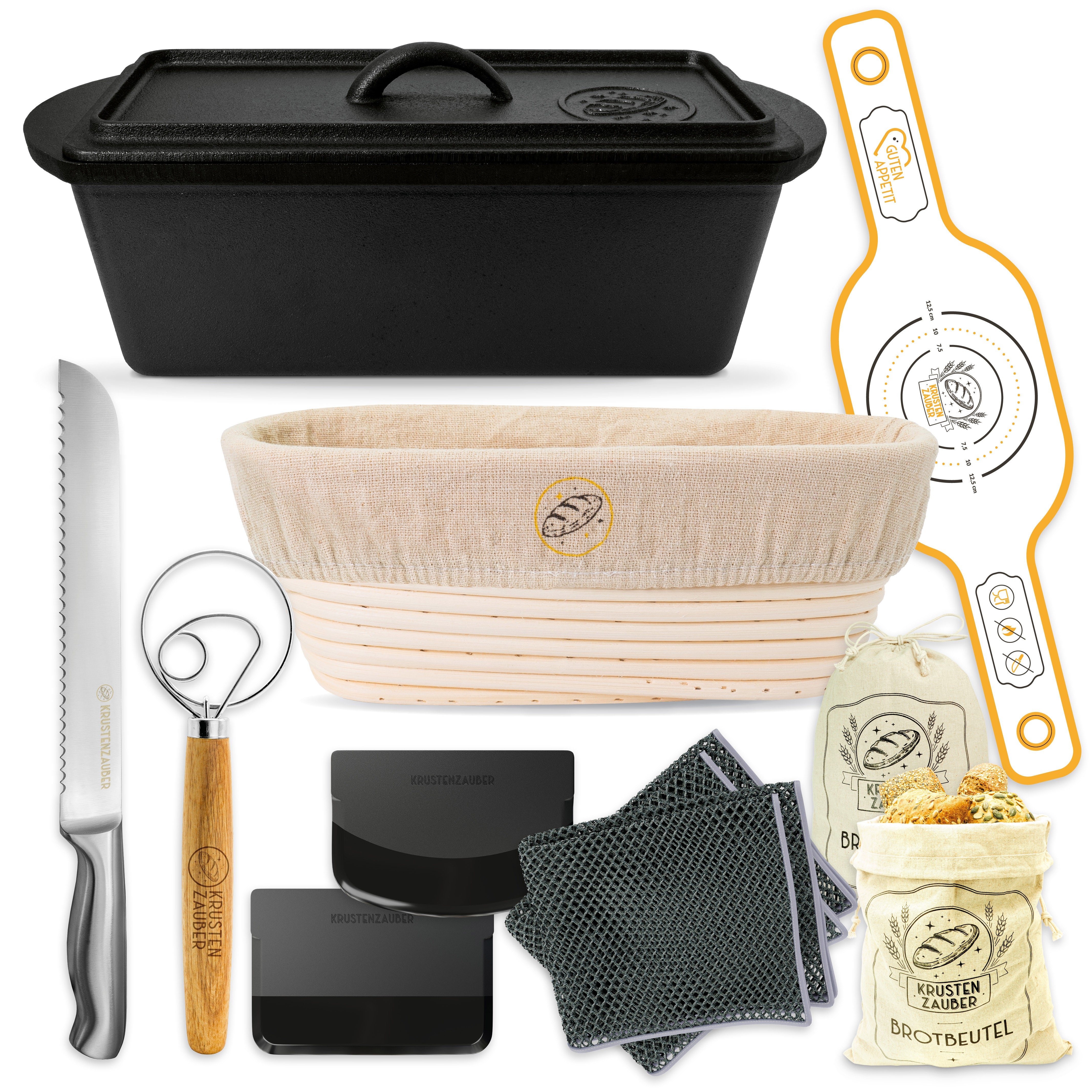 Einsteiger-Set – Gusseiserne Kastenform, Zubehör & Rezept-Booklet