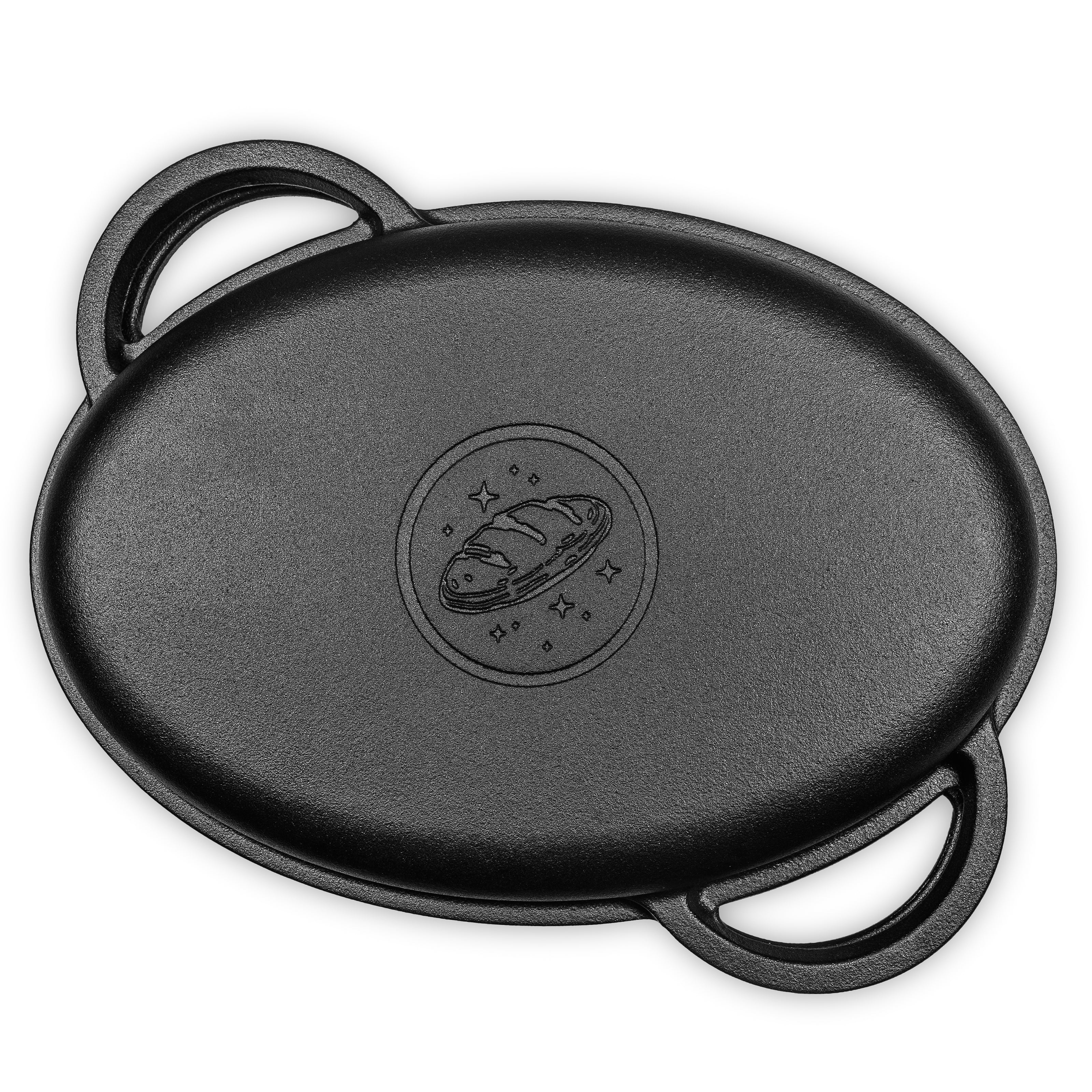 2in1 Gusseisen Bräter 6,0l mit Deckel inkl. Gärkorb