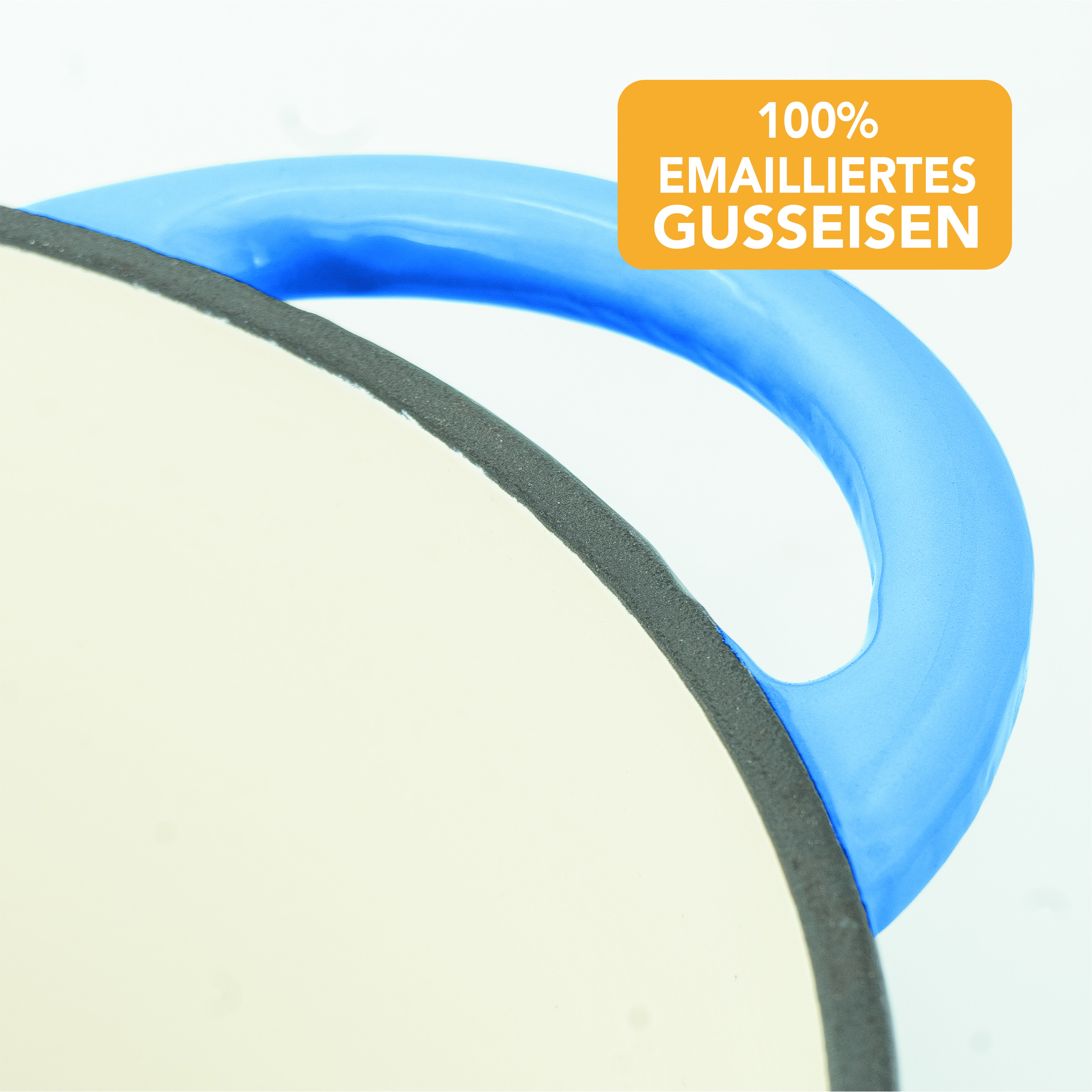 Gusseisen Emaille Brotbacktopf 4,7l mit Gärkorb