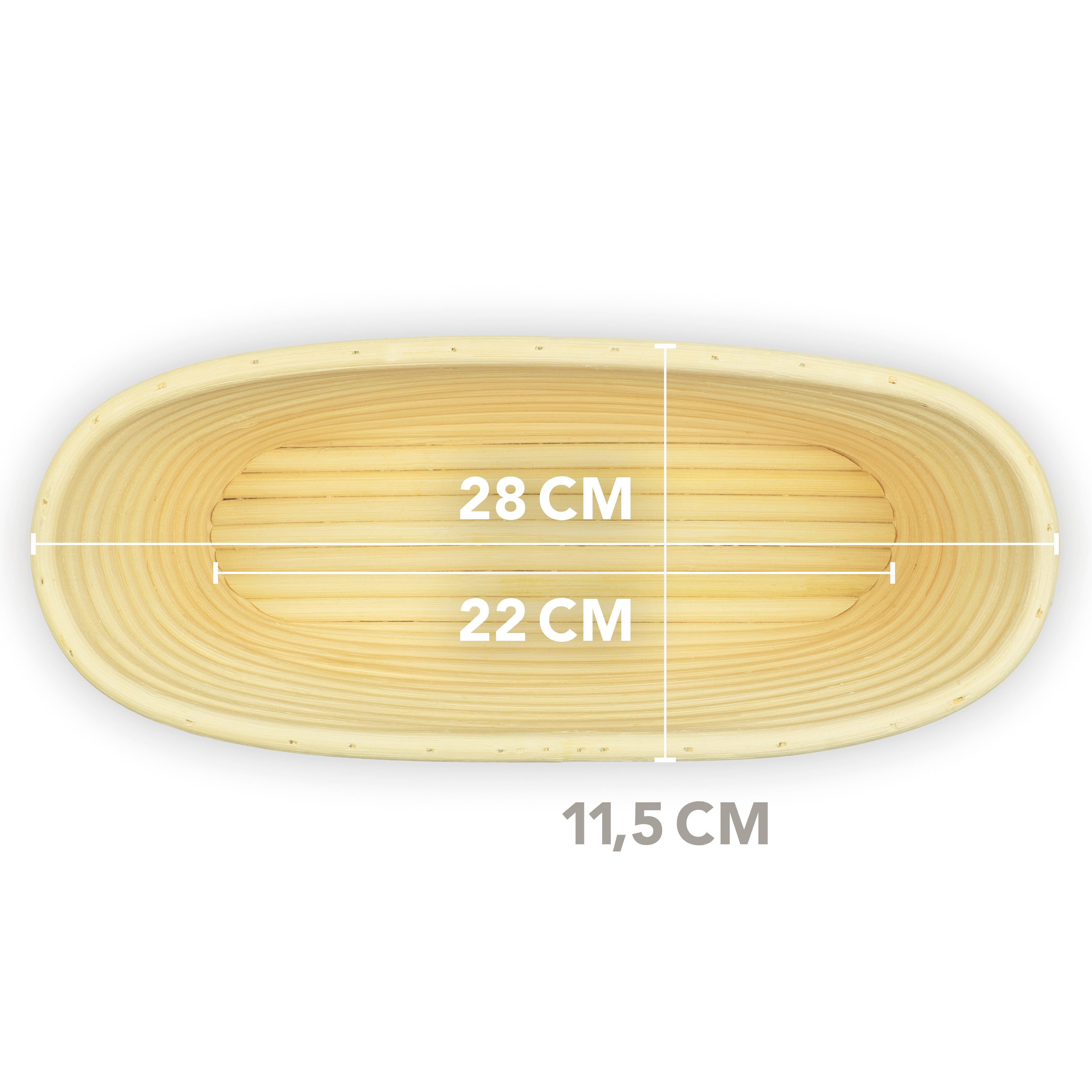 Brotbackform 28cm mit Deckel inkl. Gärkorb