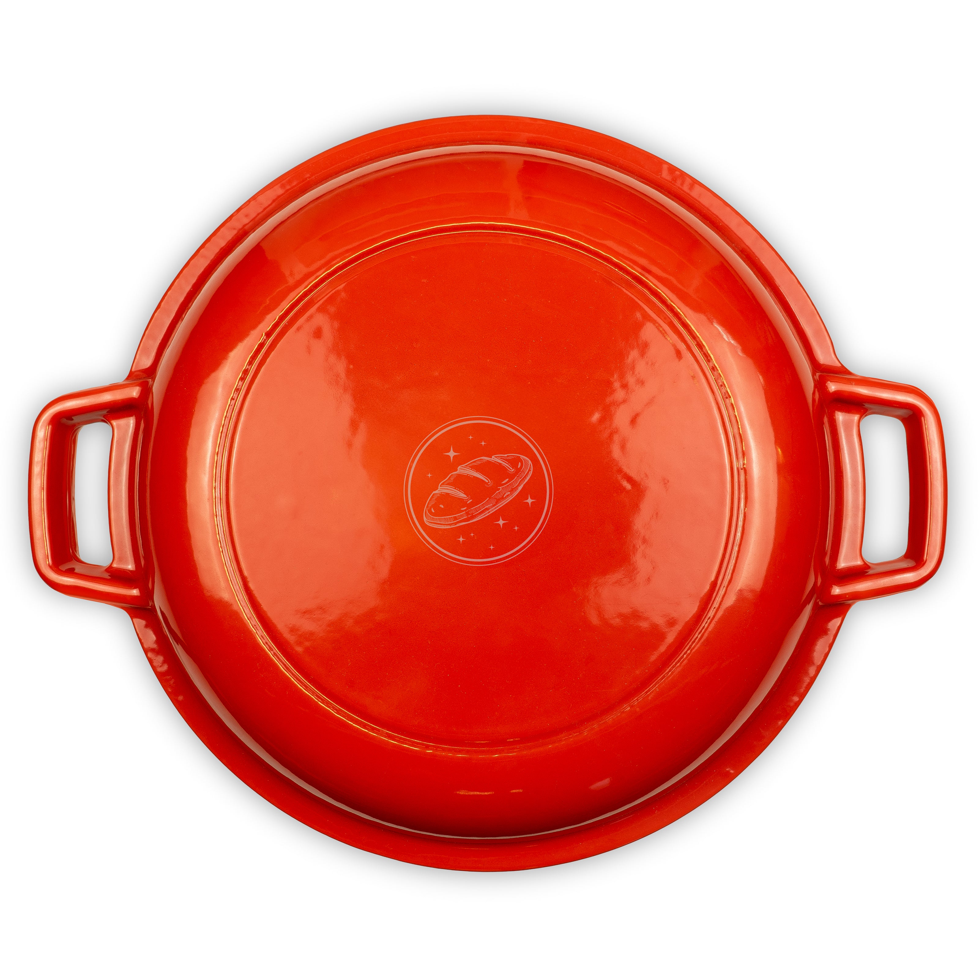 2-in-1 Gusseisen Emaille Brotbacktopf 26cm mit Gärkorb