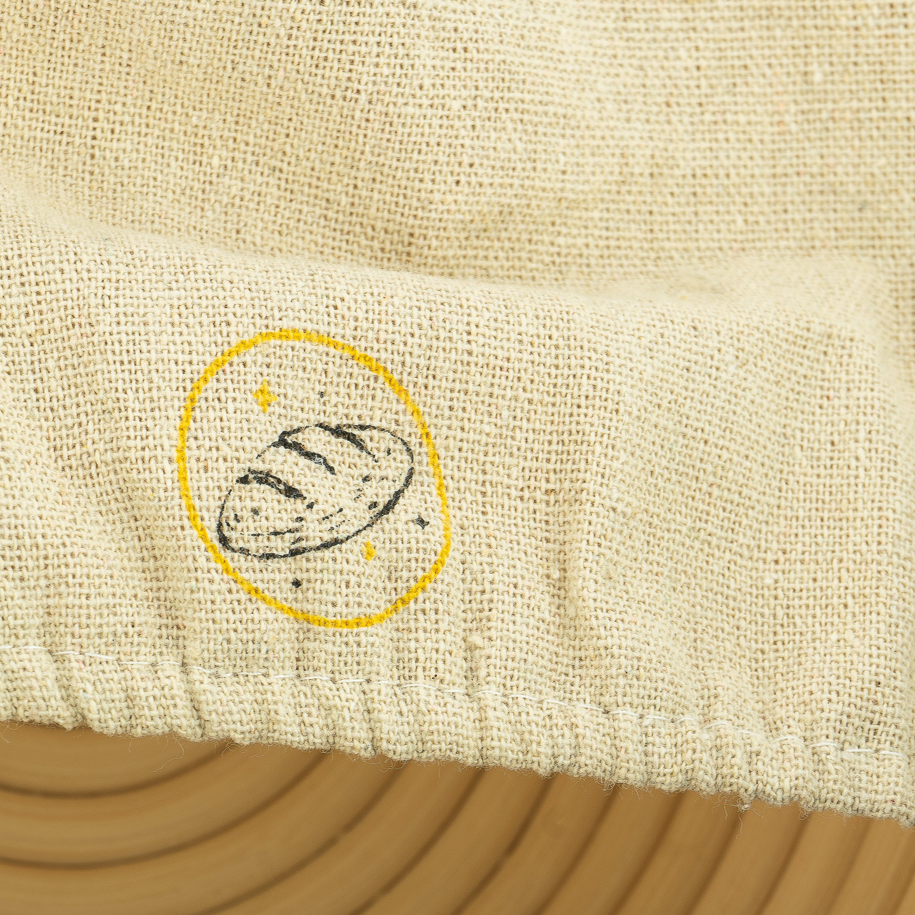 Emaille Brotbackform 28cm mit Deckel und Gärkorb