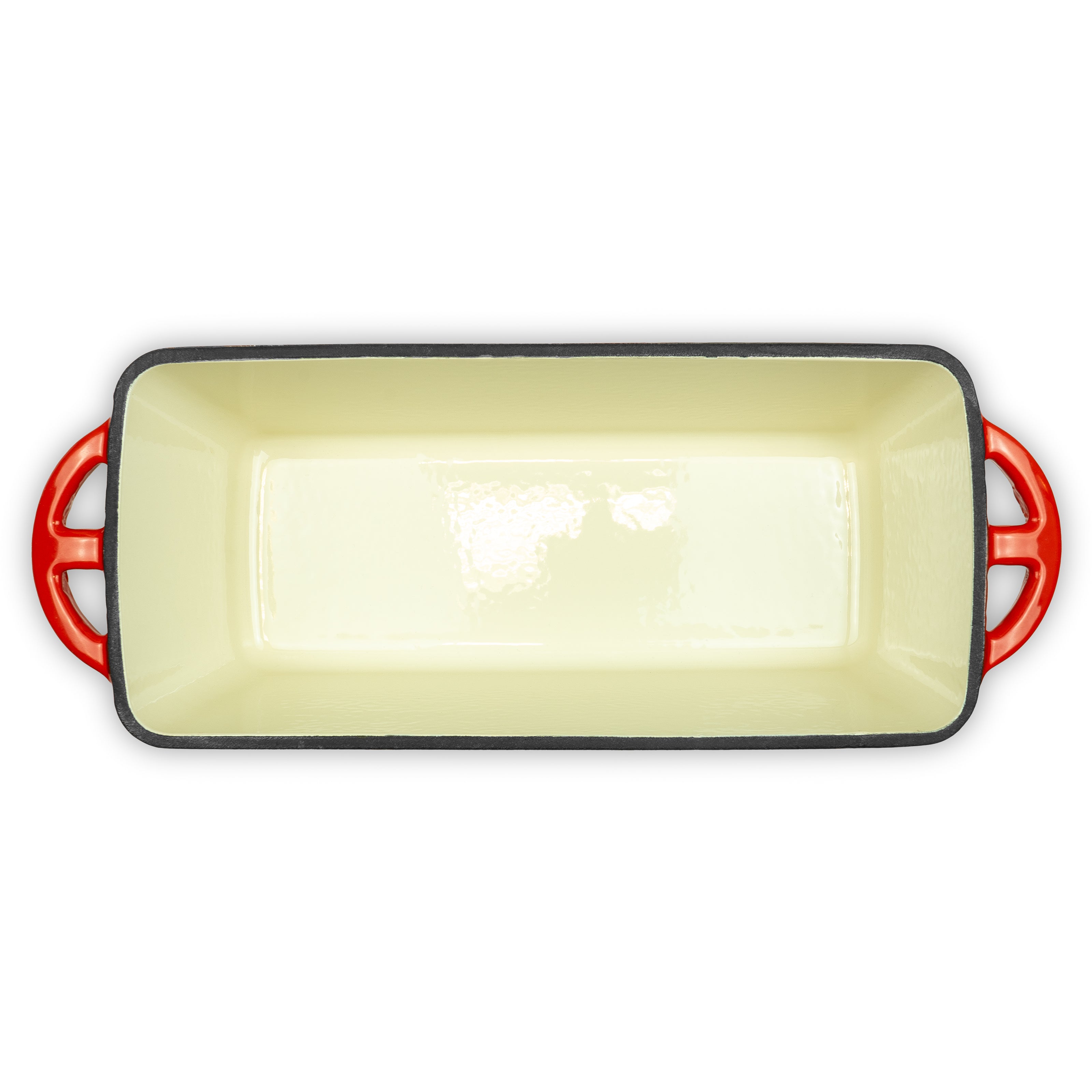 Emaille Brotbackform 28cm mit Deckel und Gärkorb