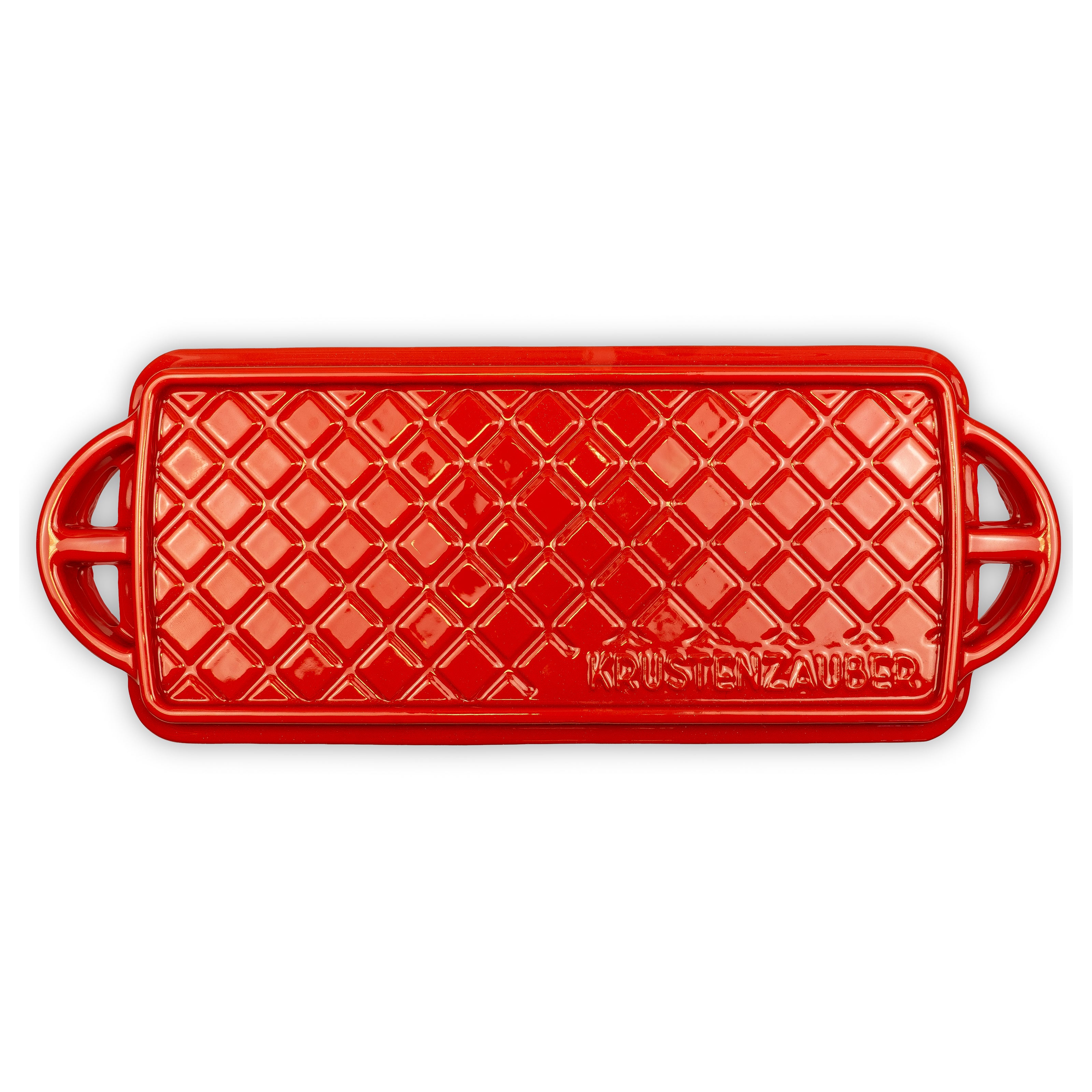 Emaille Brotbackform 28cm mit Deckel und Gärkorb