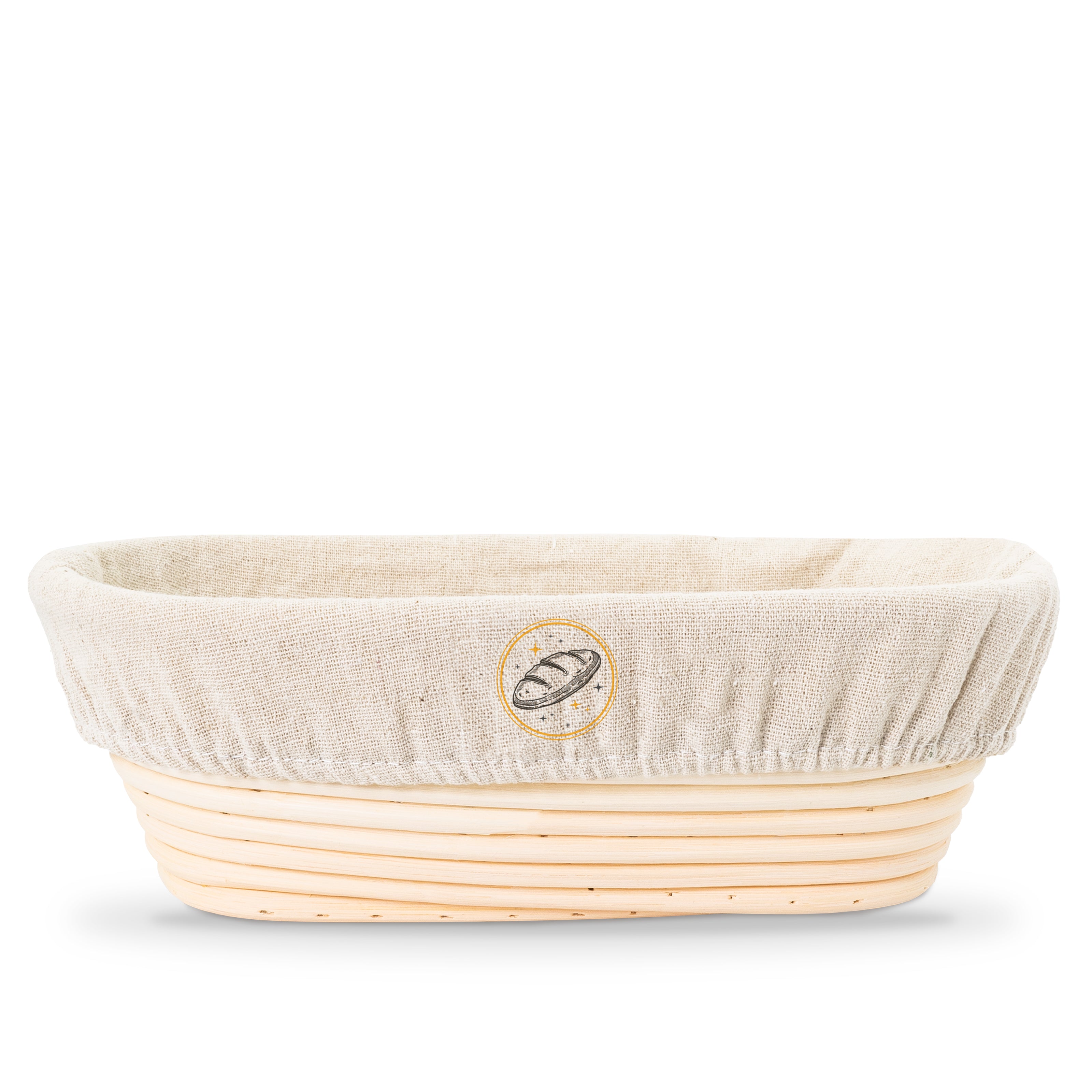 Emaille Brotbackform 28cm mit Deckel und Gärkorb