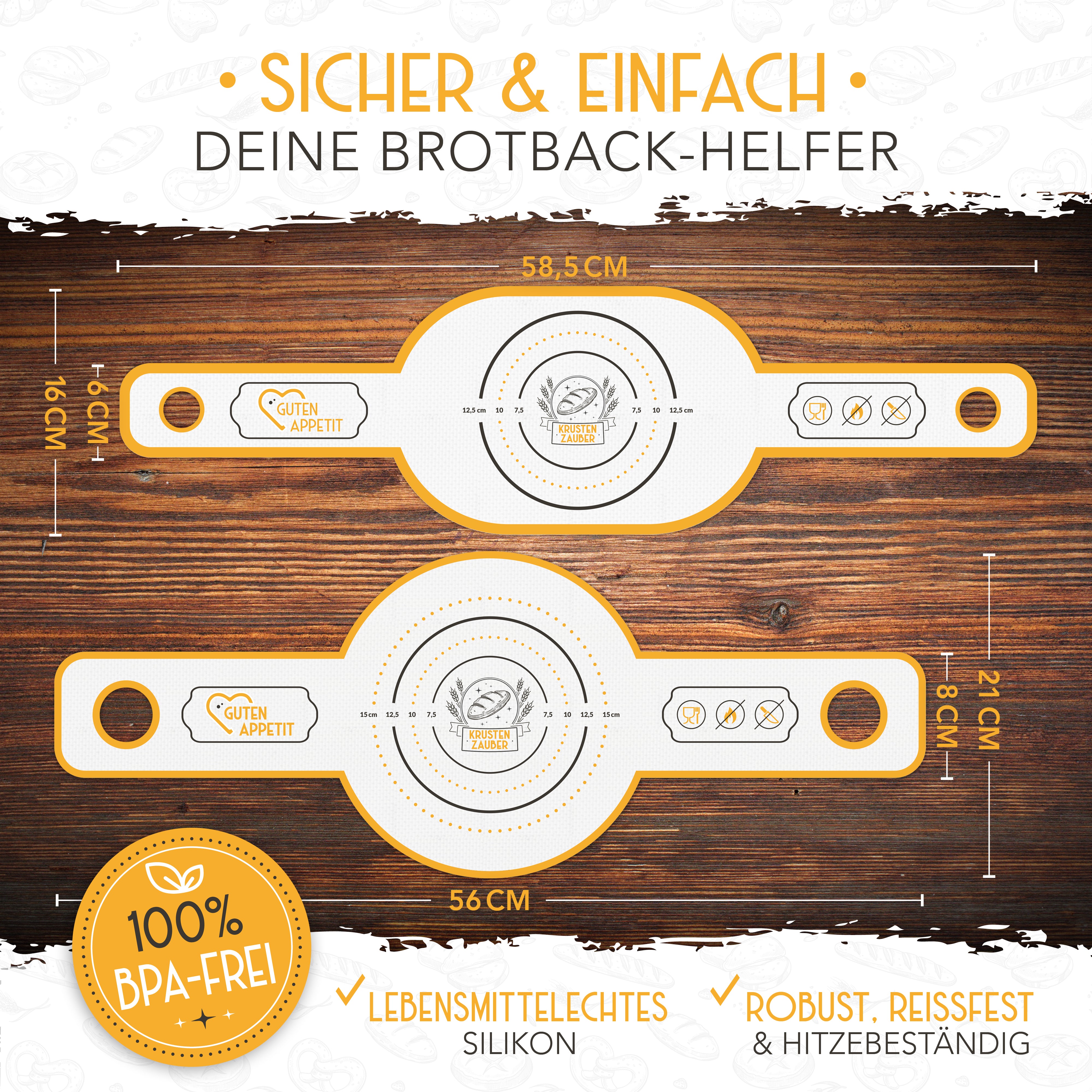 Brotschlingen aus Silikon einzeln oder im Vorteilspack