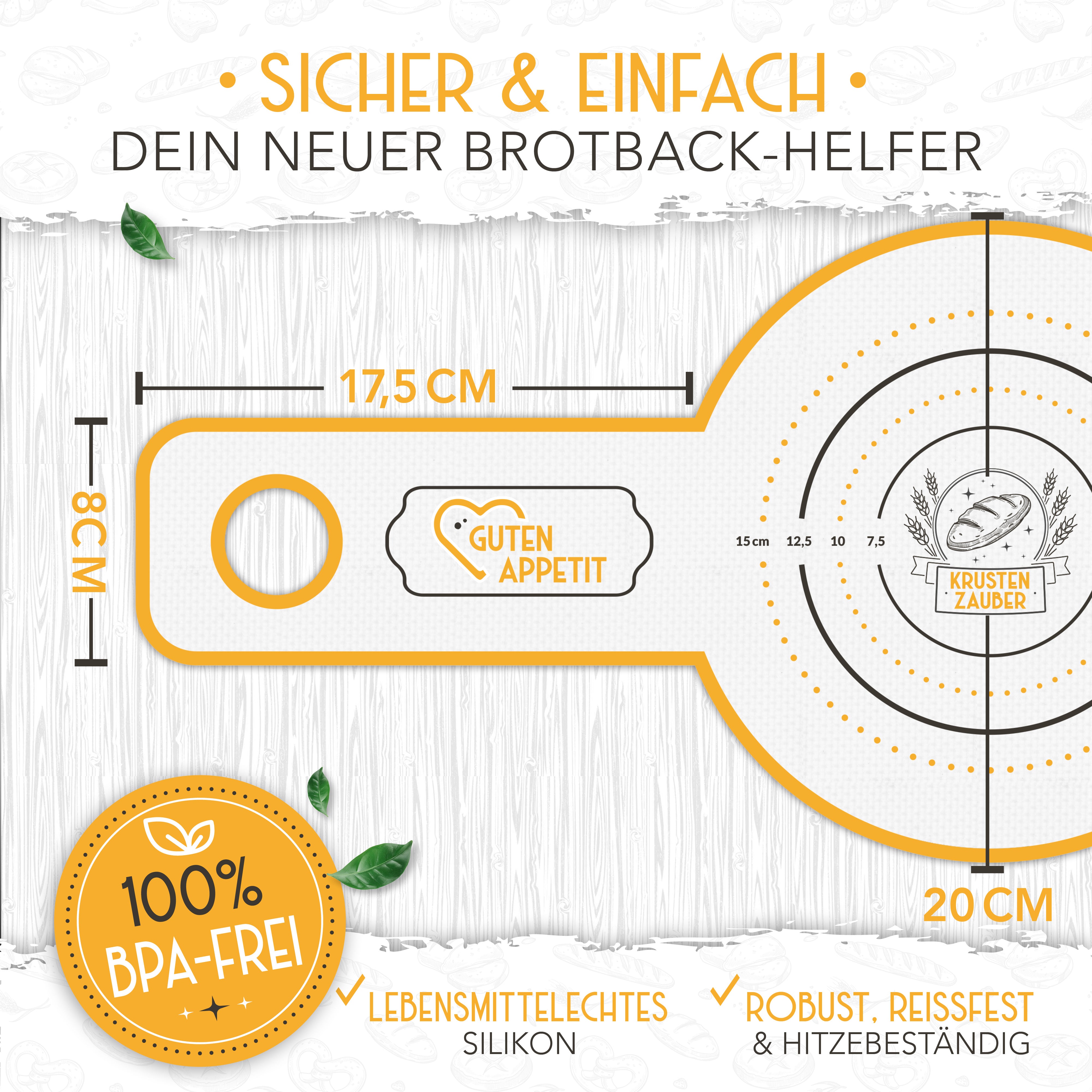 Brotschlingen aus Silikon einzeln oder im Vorteilspack