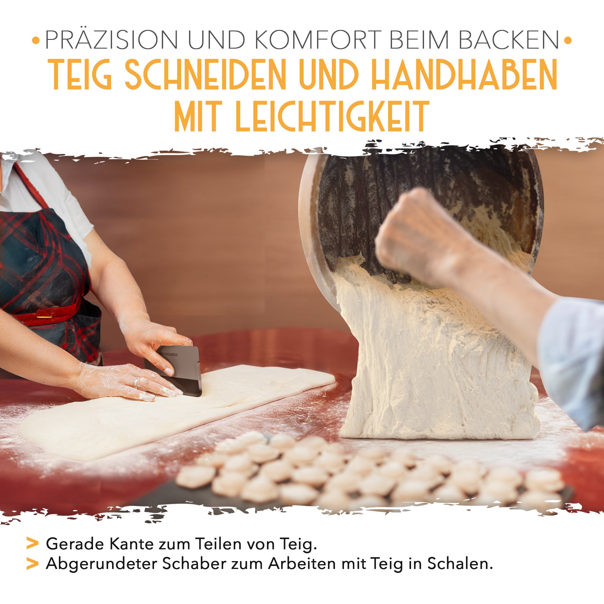 2er Set Teigschaber