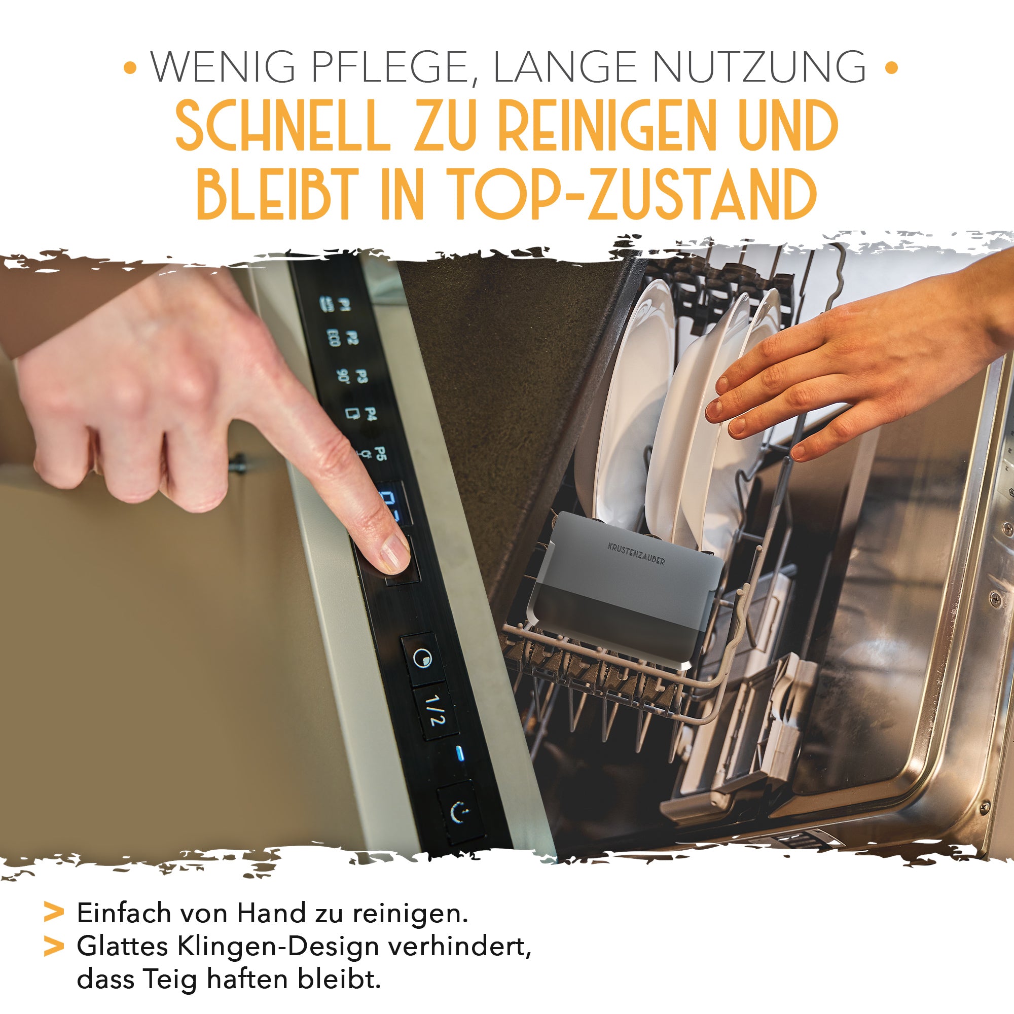 2er Set Teigschaber