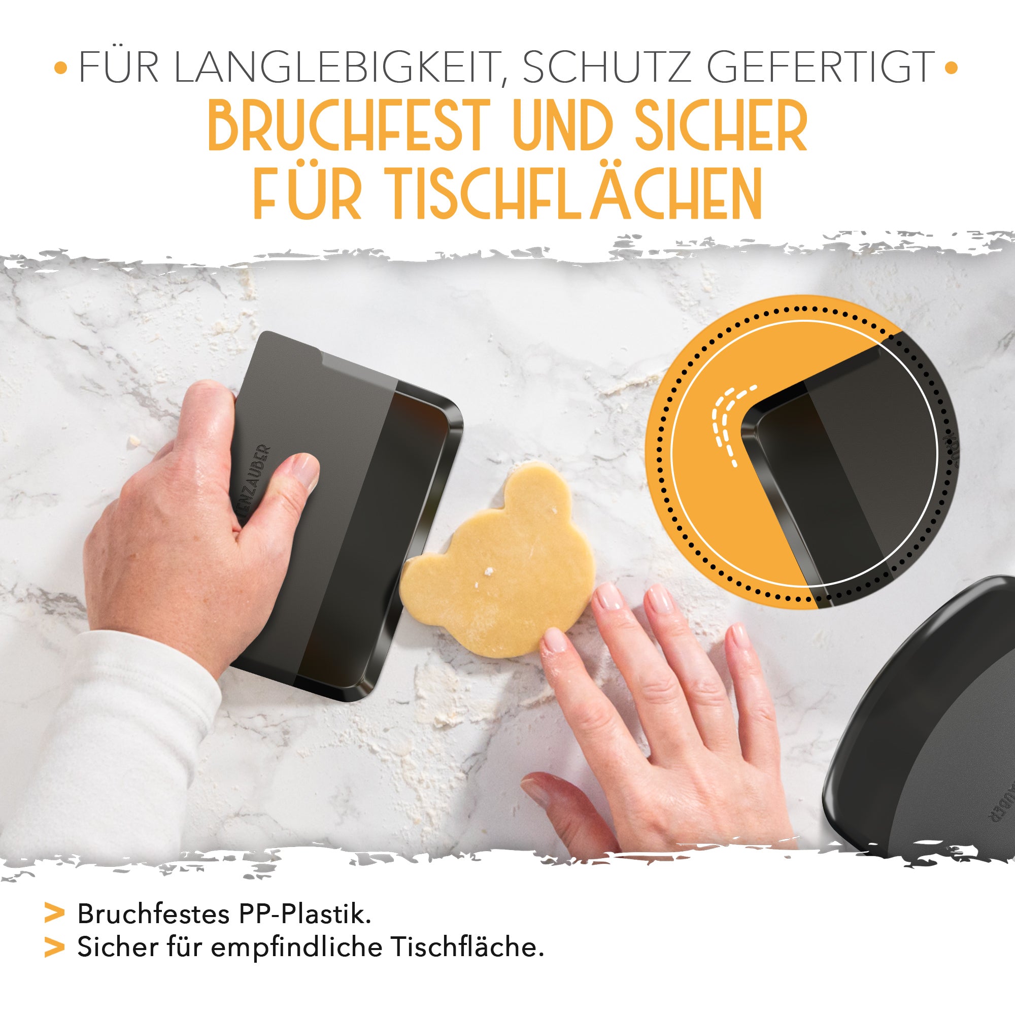 2er Set Teigschaber