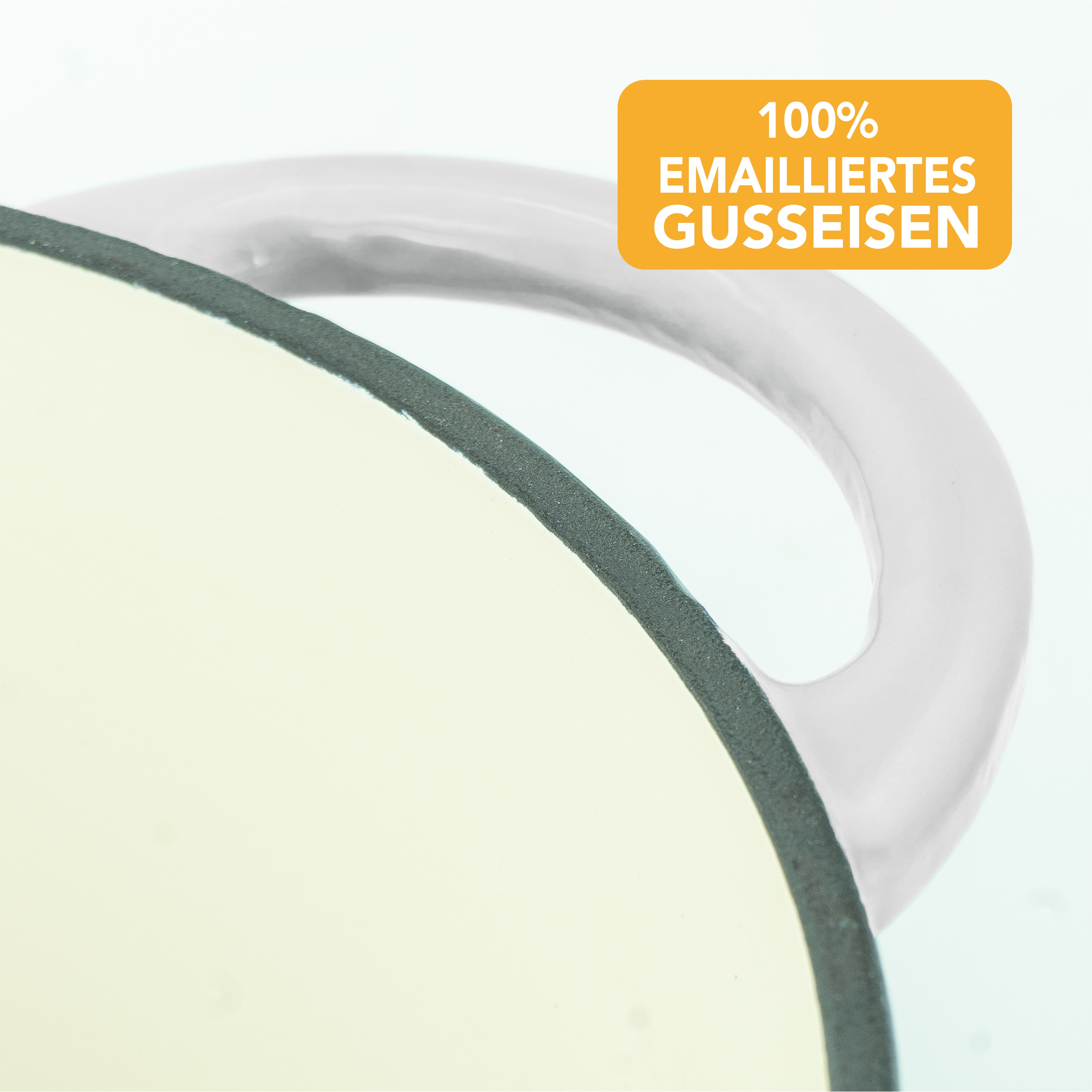 Gusseisen Emaille Brotbacktopf 4,7l mit Gärkorb