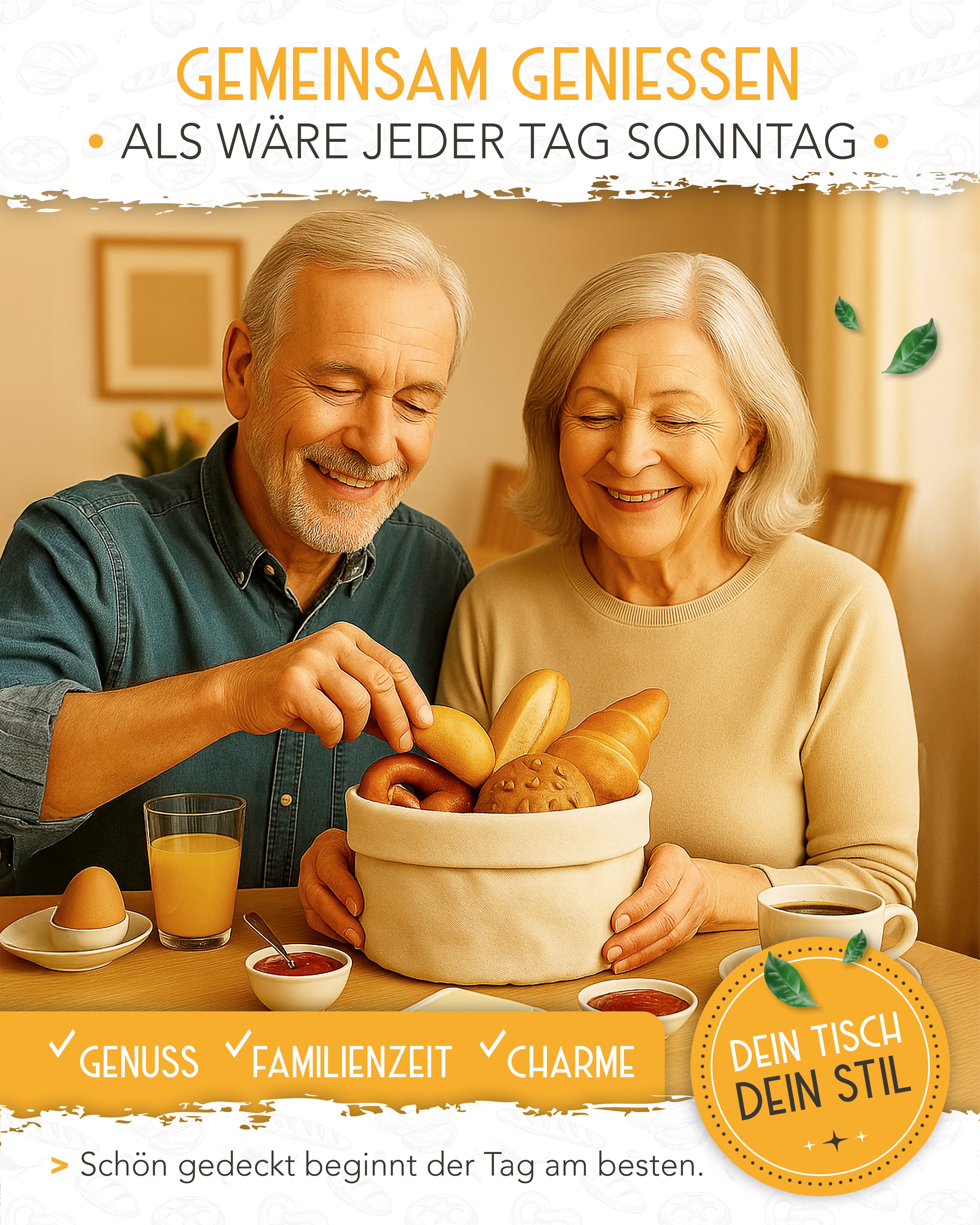 Brotkorb aus 100% Baumwolle