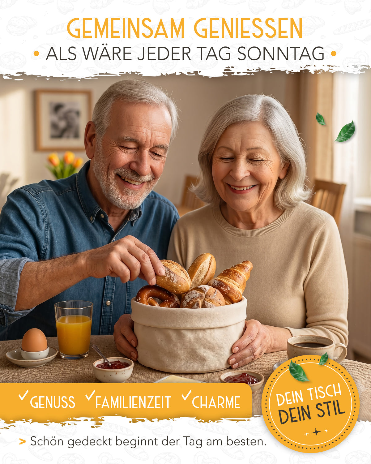 Brotkorb aus 100% Baumwolle