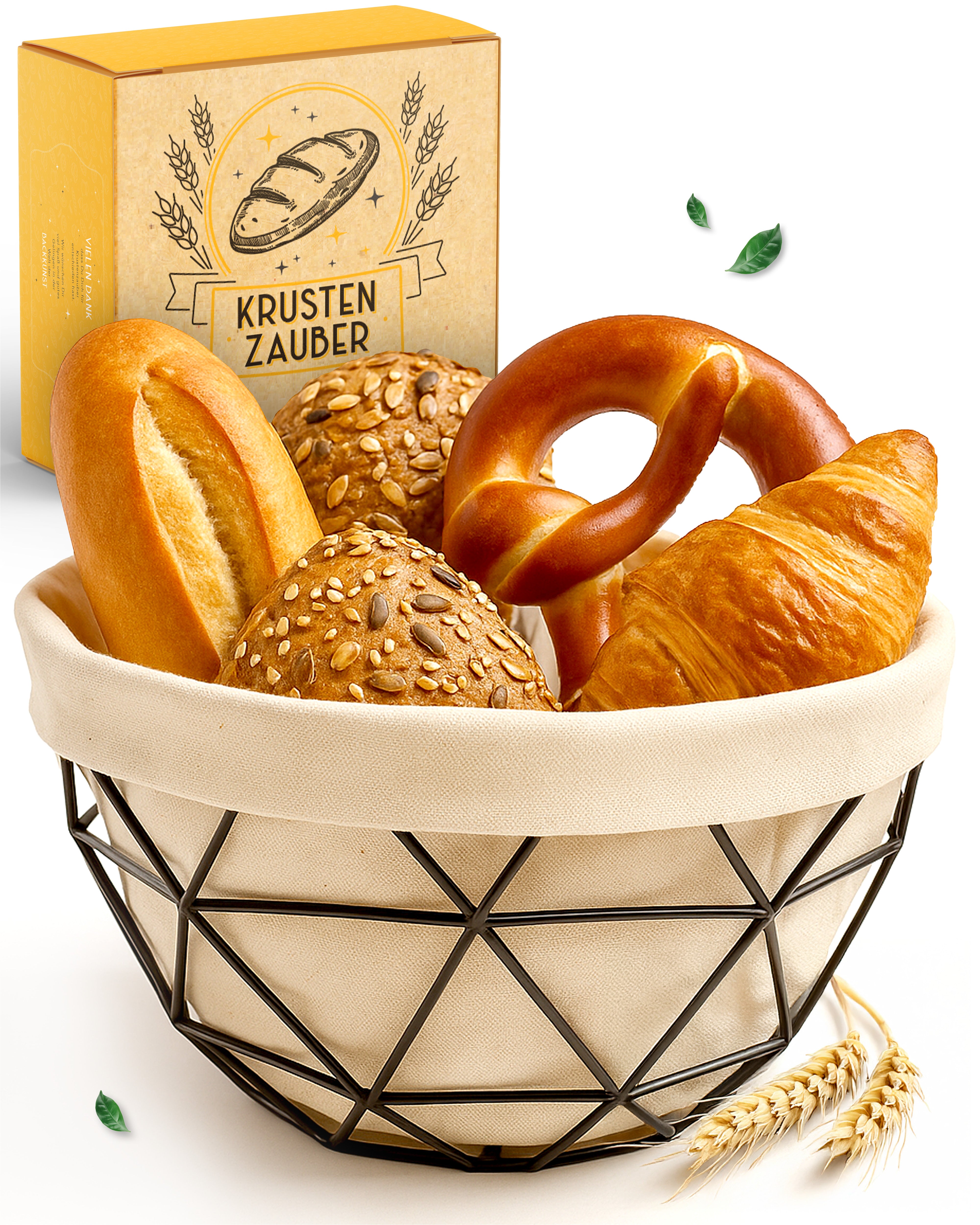 Brotkorb mit Metallgestell