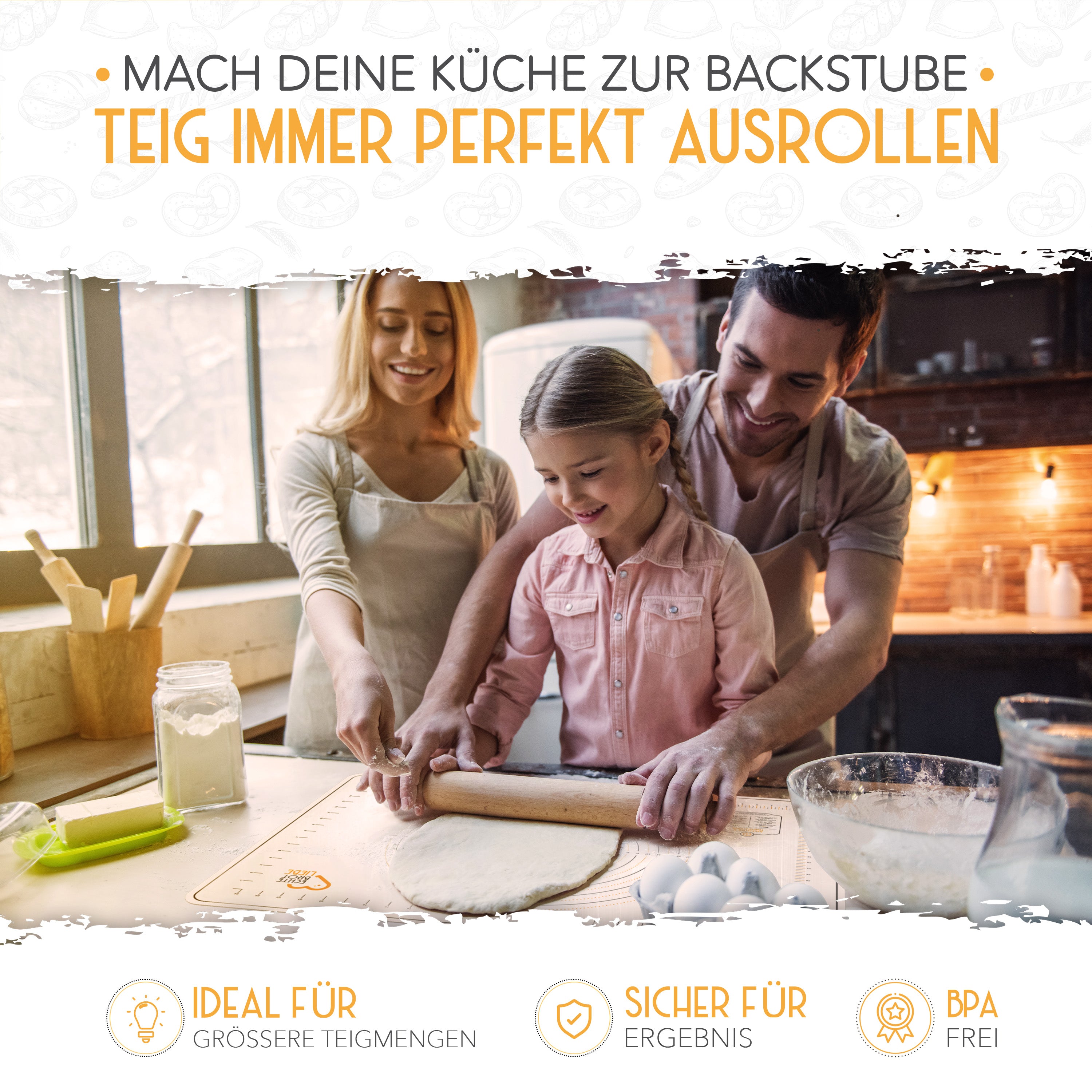 BPA-Freie Backmatte 50x70cm