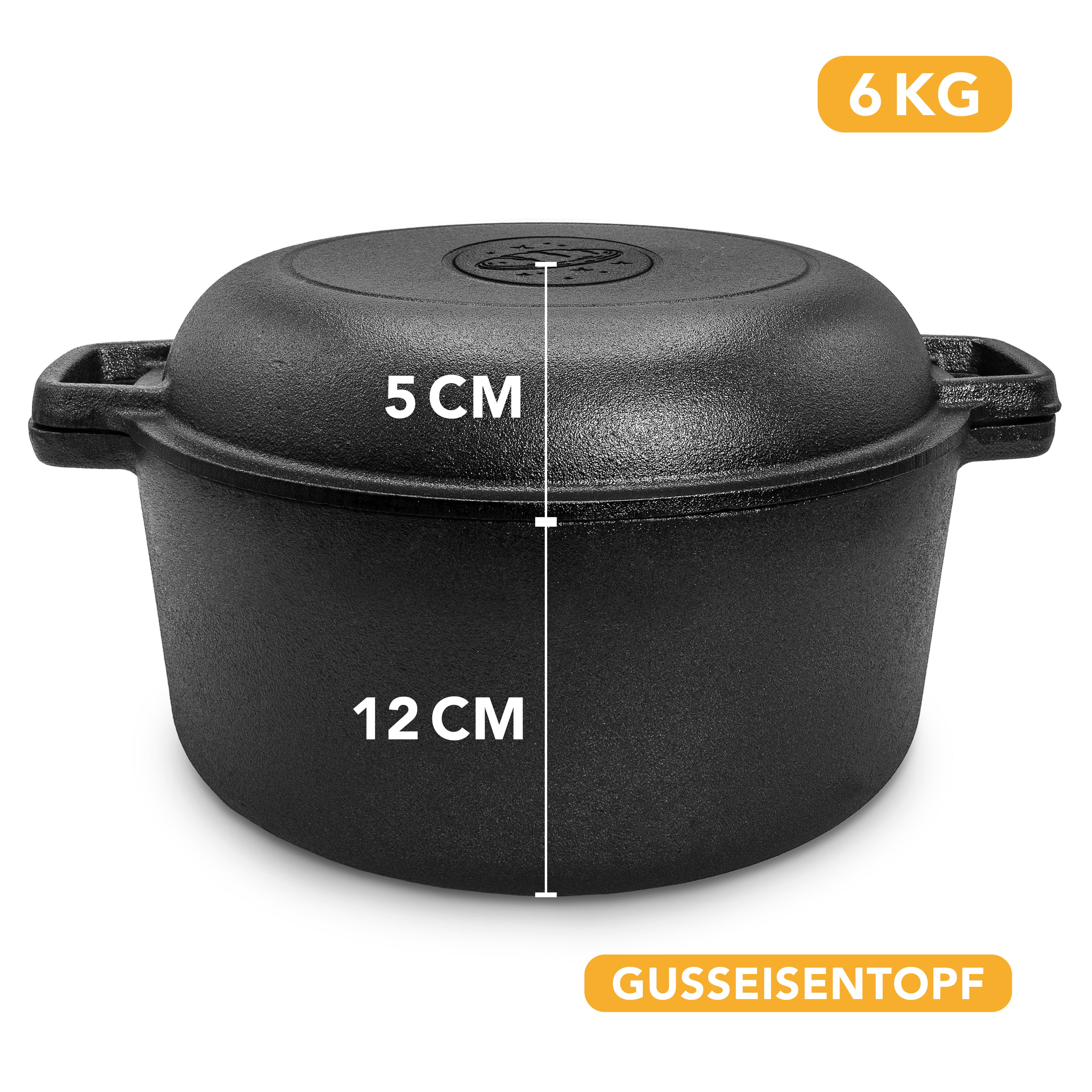 Einsteiger-Set – Gusseisentopf 4,7 l, Zubehör & Rezept-Booklet