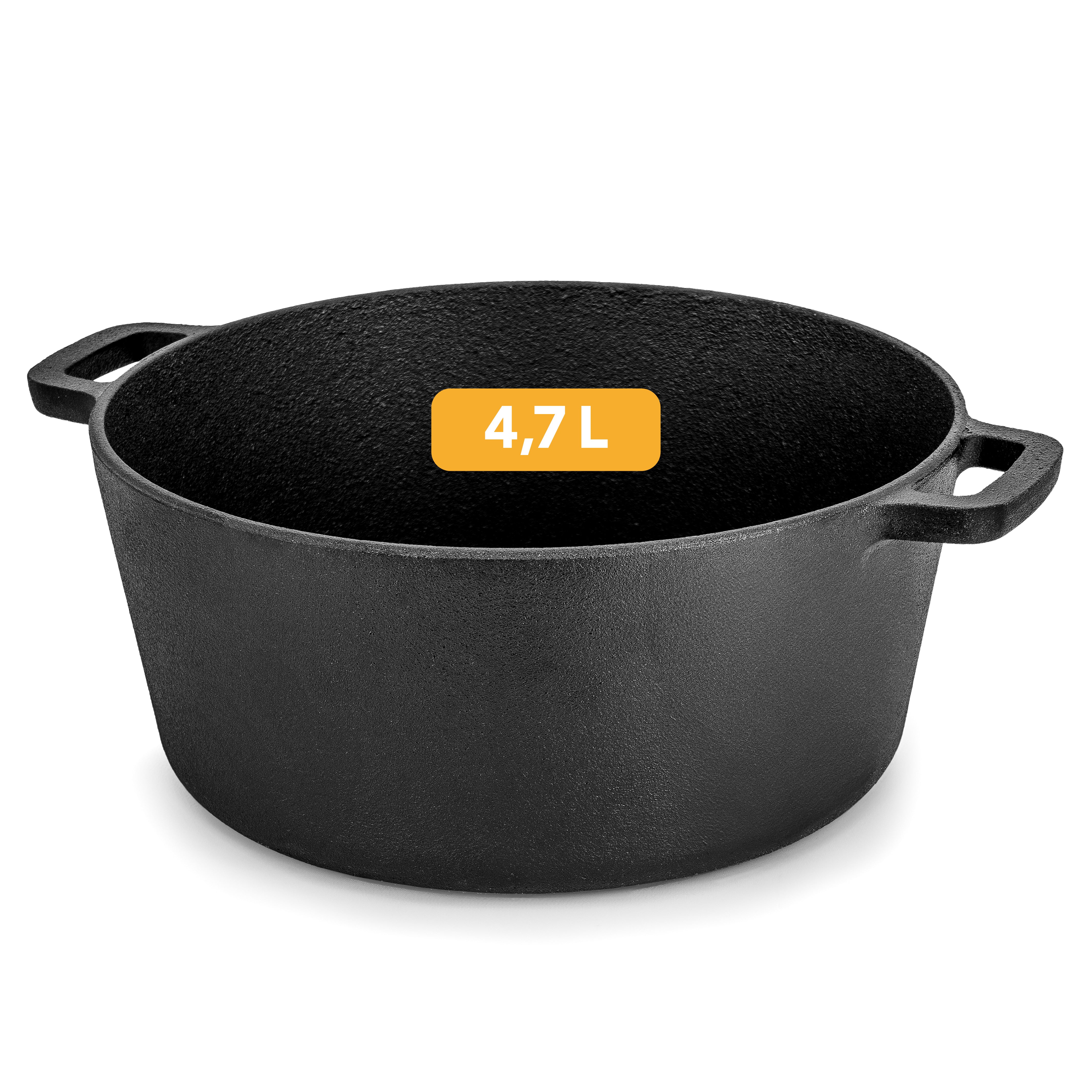 2in1 Gusseisen Brotbacktopf 4,7l mit Deckel und Gärkorb