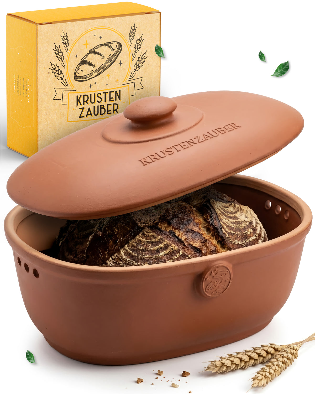 Brotkasten aus Keramik in Terrakotta
